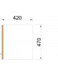 Fridge Cabinet - 900mm 